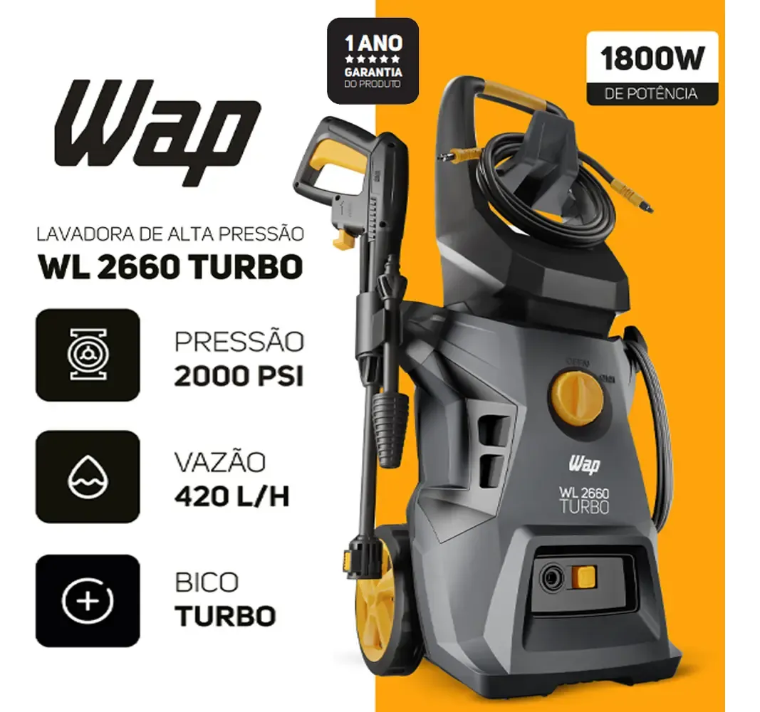 WAP Combate Turbo 2600 para uso residencial frequente