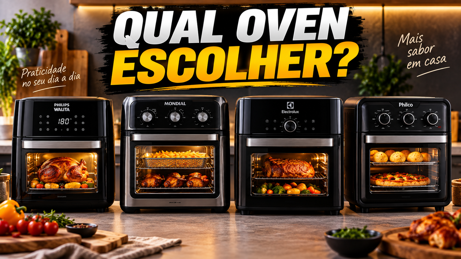 Melhores air fryers oven para diferentes tipos de uso